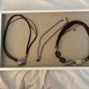 Three piece brown jewelry set (silpada)